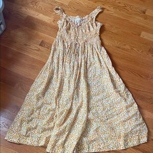 Doen Floral Yellow Dress